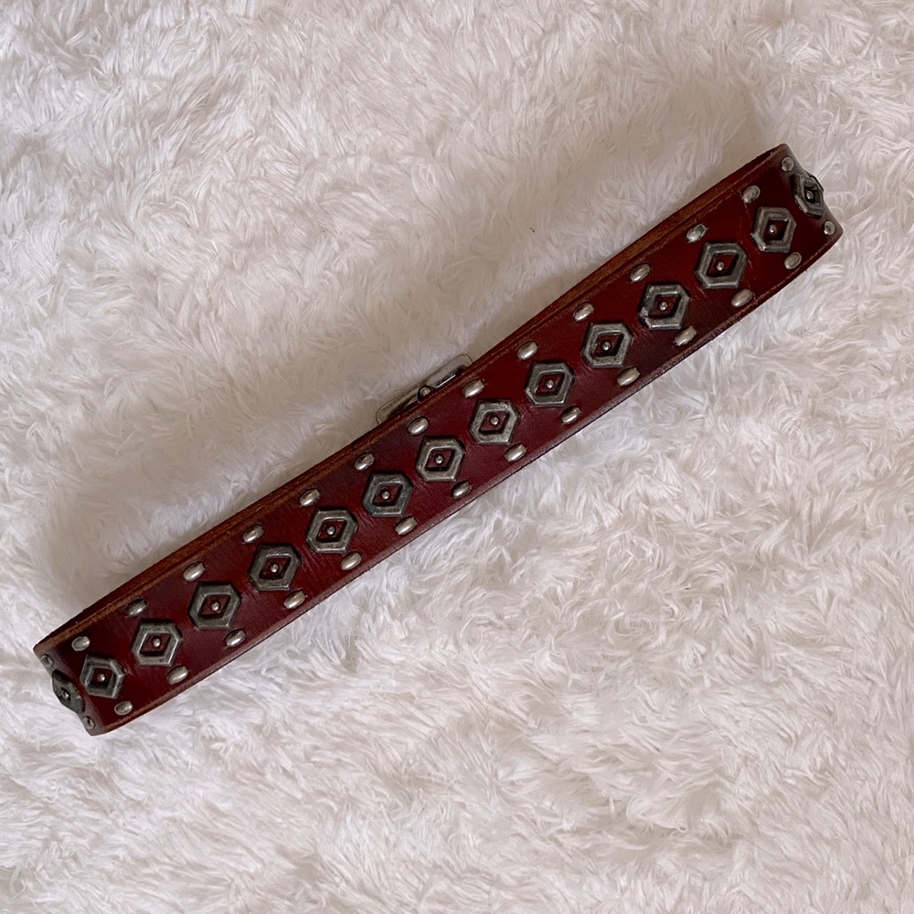 🧡 Leather studded belt